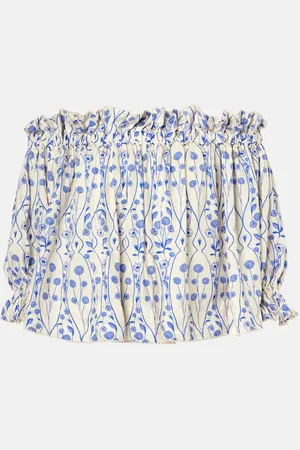 Agua by Agua Bendita Off-Shoulder-Bluse Urucu