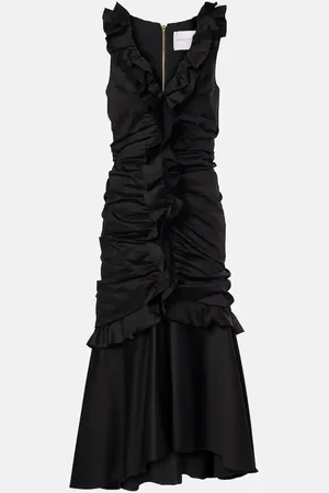 Carolina Herrera Midikleid aus einem Baumwollgemisch