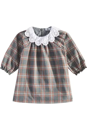 Tartine Et Chocolat Baby Kleid aus Baumwolle mit Spitze