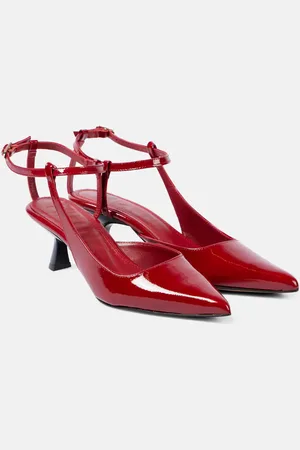 Souliers Martinez Pumps Camelia aus Lackleder