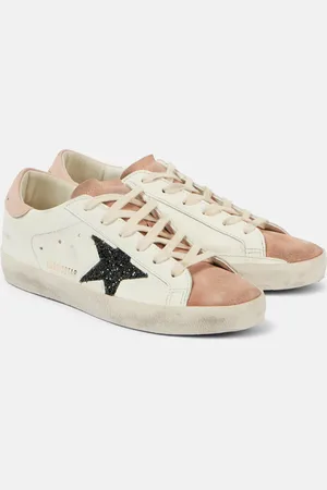 Golden Goose Sneakers Super Star aus Leder mit Glitter