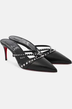 Christian Louboutin Verzierte Mules Tatoosh 70 aus Leder