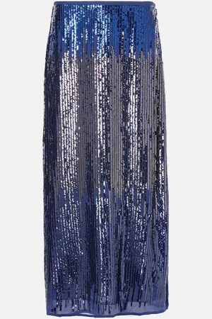 RIXO London Midirock Kelly mit Pailletten