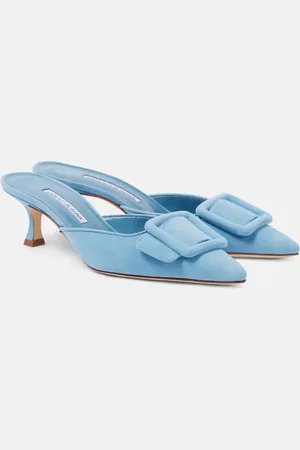 Manolo Blahnik Mules Maysale 50 aus Veloursleder