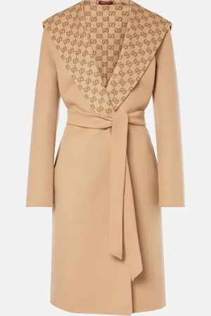 Gucci Wendbarer Mantel GG aus Wolle und Seide