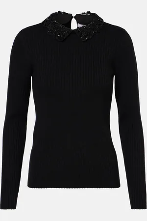 Carolina Herrera Verziertes Top aus Rippstrick