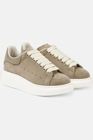 Alexander McQueen Plateau-Sneakers Oversized aus Veloursleder