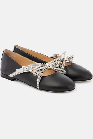 Mach & Mach Verzierte Ballerinas aus Leder