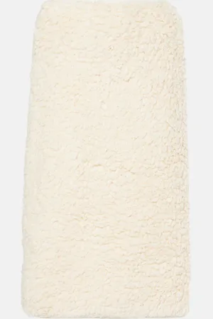 Jil Sander Midirock aus Teddyfleece