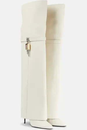 Givenchy Overknee-Stiefel Shark Lock Stiletto aus Leder