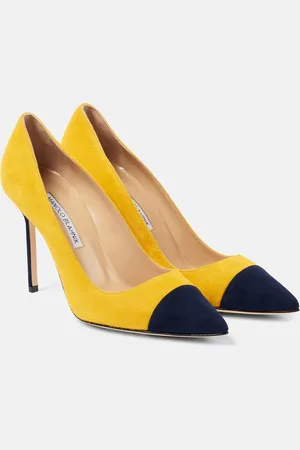 Manolo Blahnik Pumps Capcour 105 aus Veloursleder