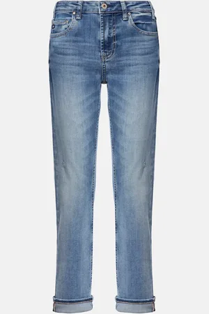 AG Jeans Mid-Rise Straight Jeans Girlfriend