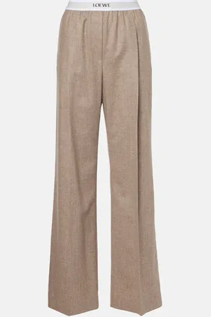 Loewe Weite Hose aus Wolle und Kaschmir