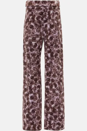 DRIES VAN NOTEN Gerade Hose Pantera aus einem Baumwollgemisch