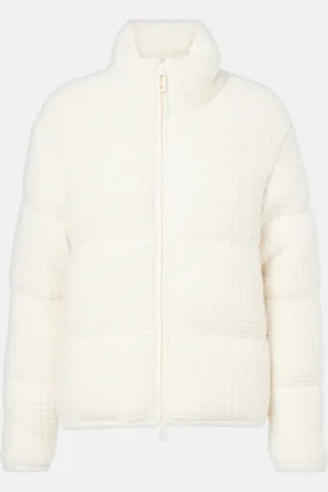Moncler Daunenjacke aus einem Wollgemisch