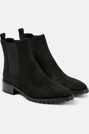 Manolo Blahnik Chelsea Boots Chelata aus Veloursleder