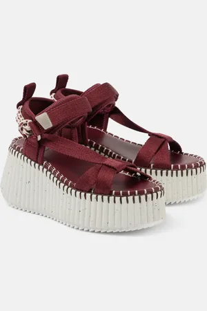 Chloé Chloé Wedge-Sandalen Nama 80