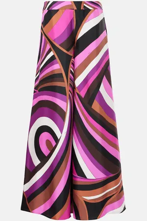 Puccini Palazzo-Hose Iride aus Seiden-Twill