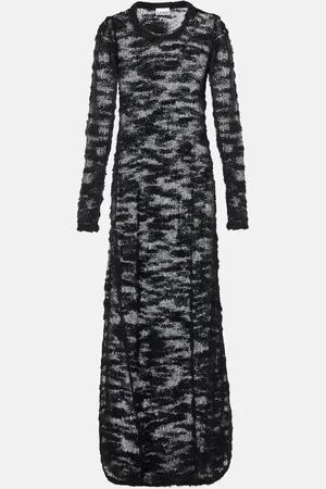 Ganni Maxikleid aus Bouclé