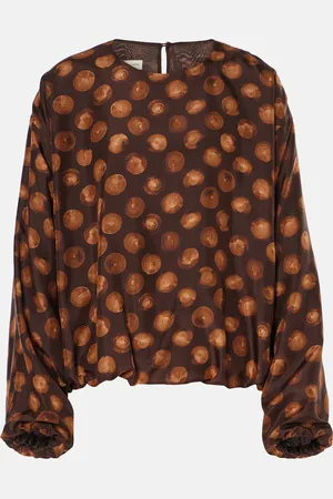 DRIES VAN NOTEN Top aus Satin