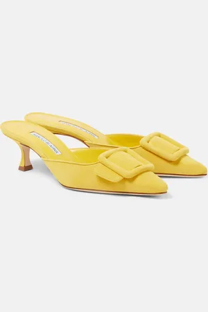 Manolo Blahnik Mules Maysale 50 aus Veloursleder