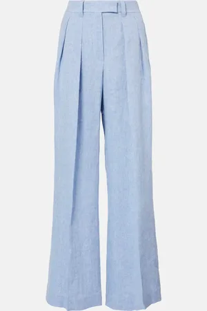 Brunello Cucinelli Weite Hose aus einem Leinengemisch