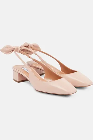 Aquazzura Slingback-Pumps Very Bow Tie 35 aus Leder