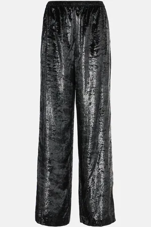 Ralph Lauren Weite Hose aus Samt