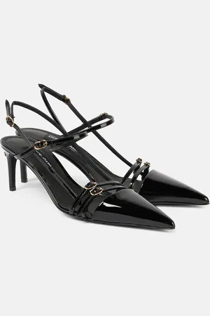 Dolce & Gabbana Slingback-Pumps DG aus Lackleder