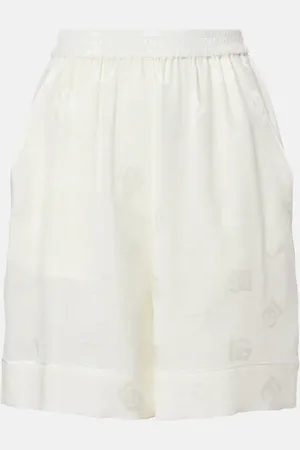 Dolce & Gabbana Shorts DG aus Seidensatin