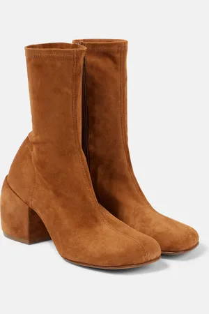 DRIES VAN NOTEN Ankle Boots 65 aus Veloursleder