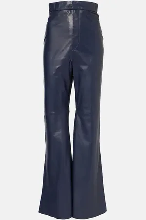 Victoria Beckham High-Rise-Schlaghose aus Leder