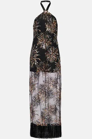 ‎Taller Marmo‎ Maxikleid Nina Soleil mit Pailletten