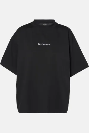 Balenciaga Bedrucktes T-Shirt aus Baumwoll-Jersey