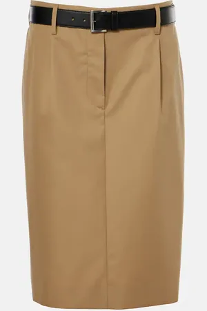 Prada Bleistiftrock aus Baumwoll-Twill