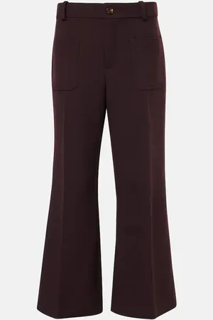 Chloé Chloé Weite Cropped-Hose aus Wolle