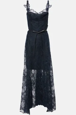 Oscar de la Renta Maxikleid aus Spitze