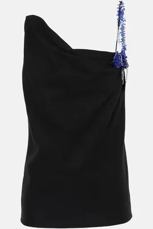 DRIES VAN NOTEN Verziertes Top aus Wolle