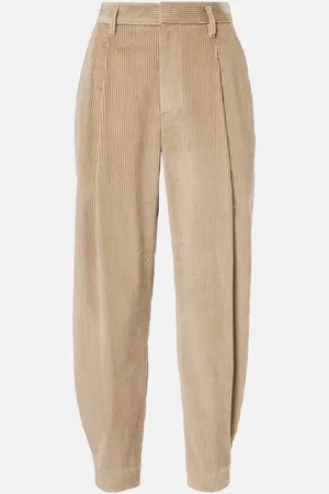 Brunello Cucinelli High-Rise-Hose aus Baumwolle