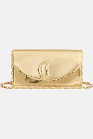Christian Louboutin Clutch Loubi54 aus Metallic-Leder