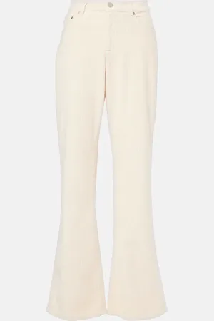 AG Jeans Mid-Rise Flared Jeans Padua aus Cord