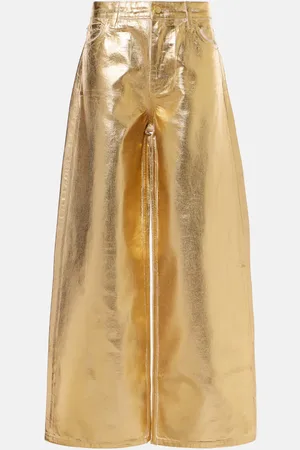 Ganni Mid-Rise Wide-Leg Jeans