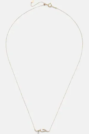 PERSÉE Persée Halskette Love aus 18kt Gelbgold mit Diamanten