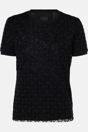 Givenchy Top aus Baumwolle mit Glitter