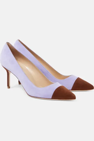 Manolo Blahnik Pumps Capcour 70 aus Veloursleder