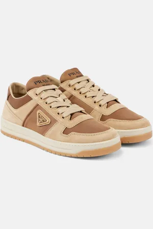 Prada Sneakers Downtown aus Re-Nylon und Veloursleder
