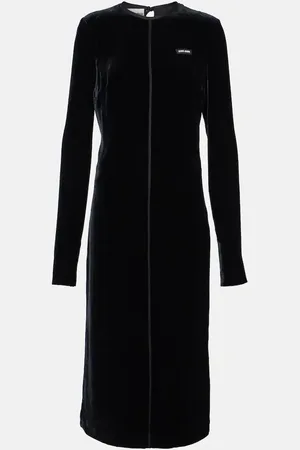 Miu Miu Midikleid aus Satin