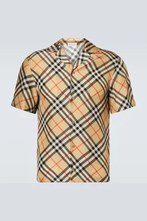 Burberry Hemd Check aus Seide