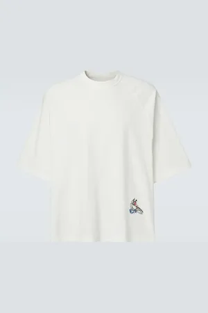Bottega Veneta Besticktes T-Shirt aus einem Baumwollgemisch