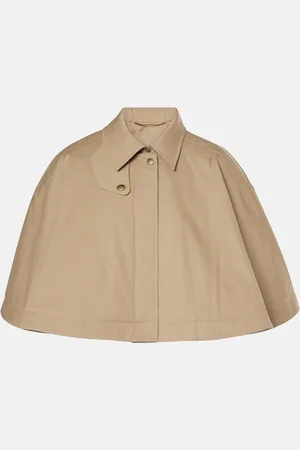 Chloé Chloé Cropped-Cape aus Baumwoll-Gabardine